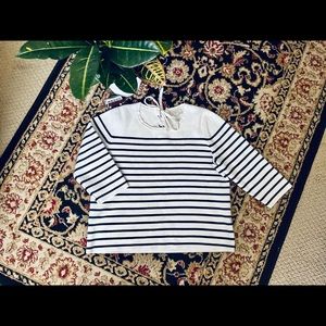 (Top) Loft Striped Shirt
